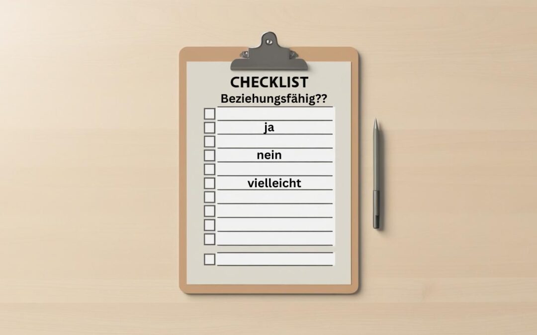 Checkliste: Wie beziehungsfähig bin ich?