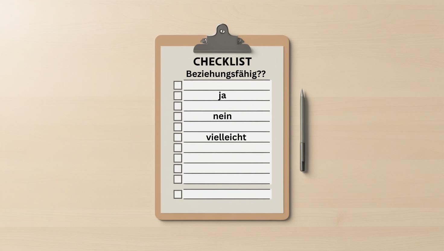 Checkliste Beziehungsfähigkeit