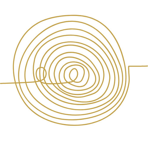 Ein Symbol für einen ordentlich aufgewickelten Knäuel.